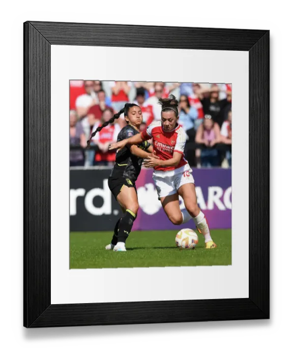 Framed Print : Arsenal Women vs. Aston Villa: McCabe Takes On Pacheco in FA WSL Clash Framed Print : Arsenal Women vs. Aston Villa: McCabe Takes On Pacheco in FA WSL Clash