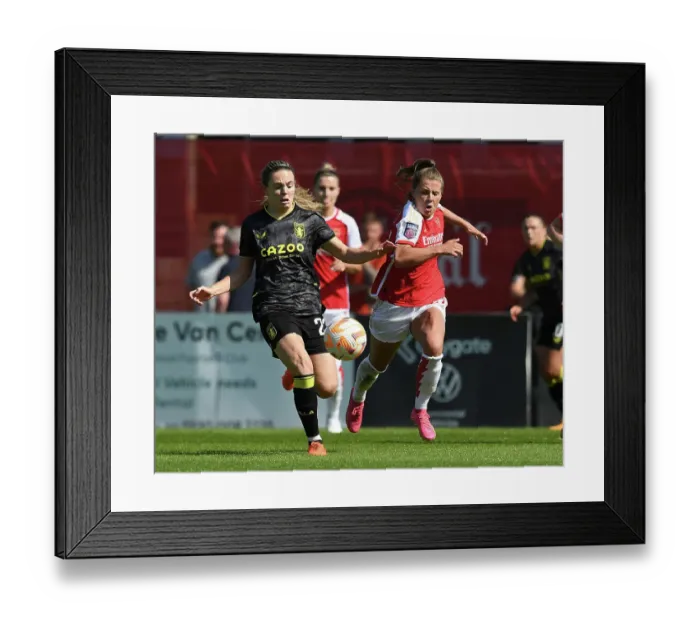 Framed Print : Arsenal vs. Aston Villa: A Battle for FA Women's Super League Supremacy