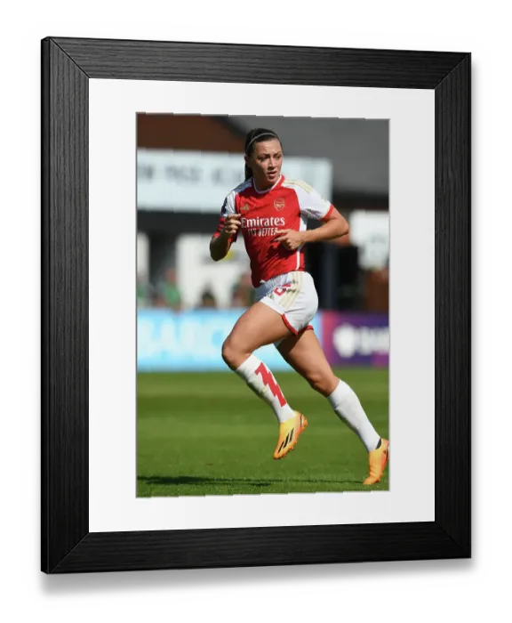 Framed Print : Arsenal's McCabe Shines: Arsenal Women Defeat Aston Villa in FA WSL Thriller