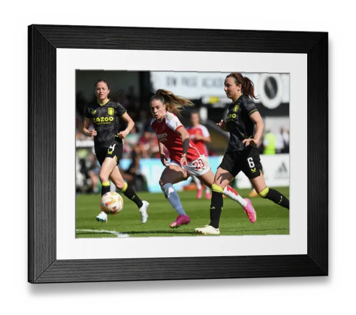 Framed Print : Gio Queiroz in Action: Arsenal Women Take on Aston Villa in the FA Women's Super League, 2022-23 Framed Print : Gio Queiroz in Action: Arsenal Women Take on Aston Villa in the FA Women's Super League, 2022-23