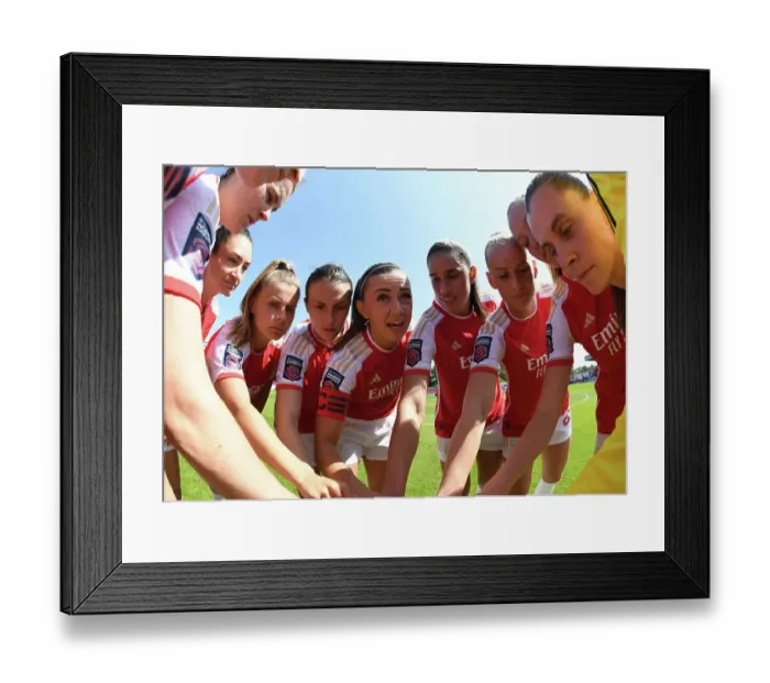 Framed Print : Arsenal Women's Team: Katie McCabe Inspires Players Before Arsenal vs. Aston Villa (2022-23) Framed Print : Arsenal Women's Team: Katie McCabe Inspires Players Before Arsenal vs. Aston Villa (2022-23)