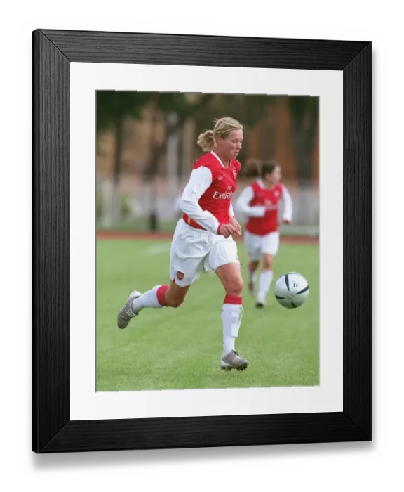 Framed Print : Arsenal's Jayne Ludlow Scores in UEFA Cup Win over Brondby Framed Print : Arsenal's Jayne Ludlow Scores in UEFA Cup Win over Brondby