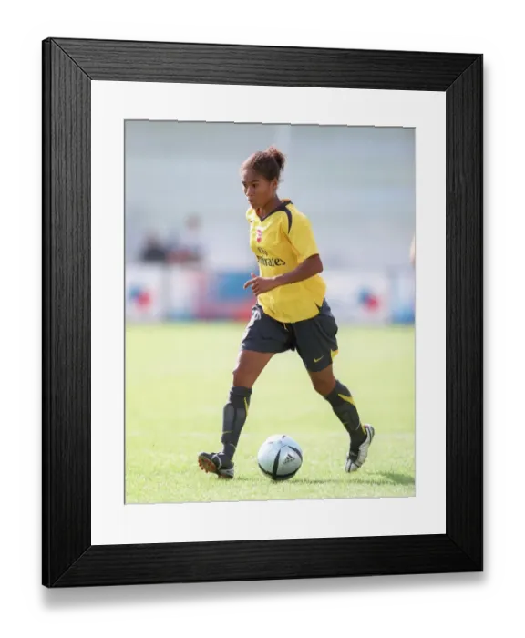 Framed Print : Arsenal's Rachel Yankey Scores in 6-0 Victory over Femina Budapest (Women's UEFA Cup, 2006)
