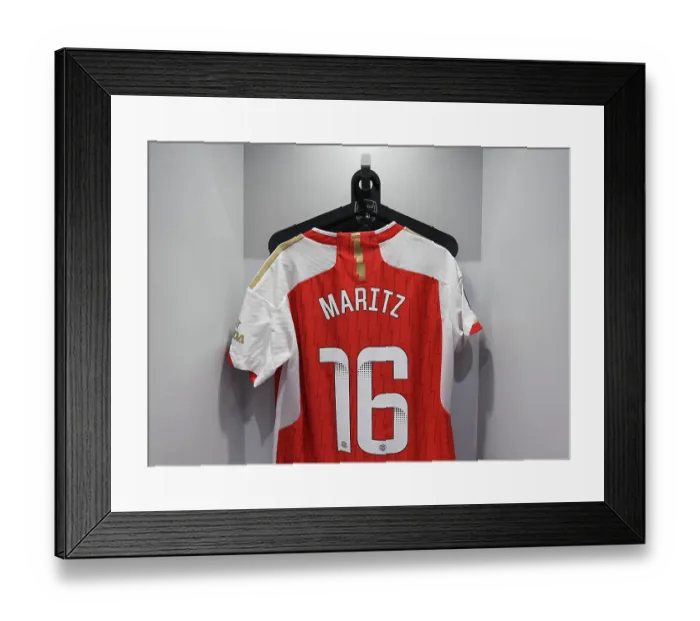 Framed Print : Arsenal's Noelle Maritz: Focused and Prepared for Aston Villa Clash