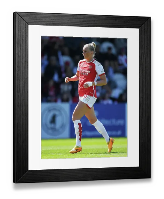Framed Print : Arsenal's Stina Blackstenius Contemplates Future Amid FA WSL Showdown Against Aston Villa