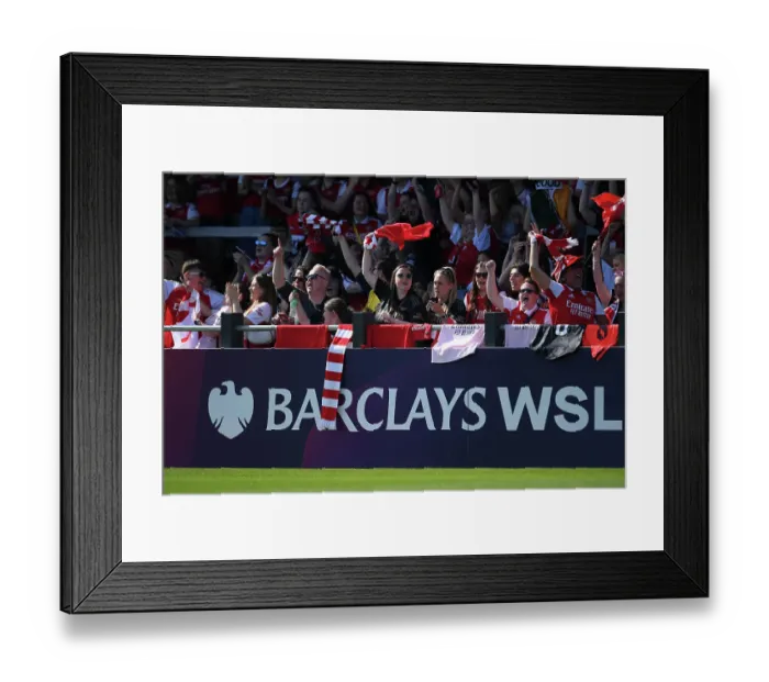 Framed Print : Electric Atmosphere: Arsenal Women Take on Aston Villa in FA Women's Super League