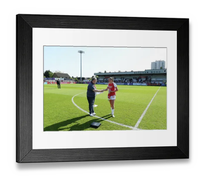 Framed Print : Arsenal's Frida Maanum Receives Player of the Season Award after Arsenal Women's Victory over Aston Villa Framed Print : Arsenal's Frida Maanum Receives Player of the Season Award after Arsenal Women's Victory over Aston Villa