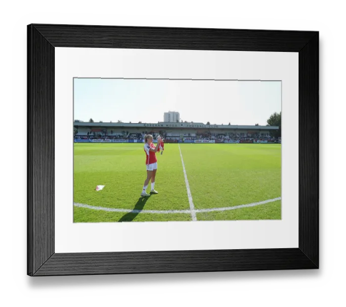 Framed Print : Arsenal's Frida Maanum Receives Supporters Club Player of the Season Award vs. Aston Villa in FA Women's Super League