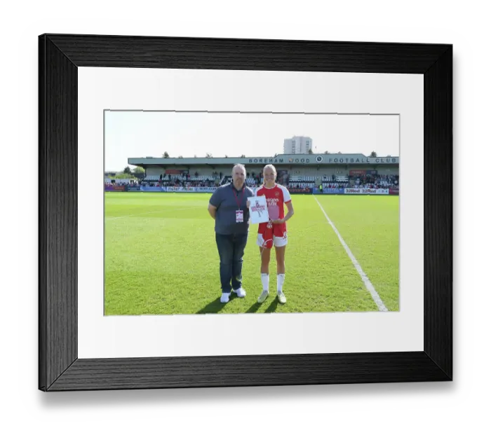 Framed Print : Arsenal's Frida Maanum Named Player of the Season after Triumphant Victory over Aston Villa