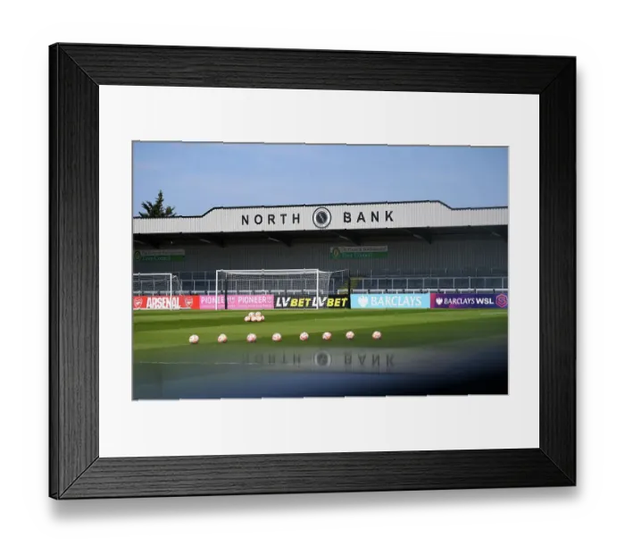 Framed Print : Arsenal Women vs Aston Villa: Pre-Match Atmosphere at Meadow Park, FA Women's Super League (2022-23) Framed Print : Arsenal Women vs Aston Villa: Pre-Match Atmosphere at Meadow Park, FA Women's Super League (2022-23)