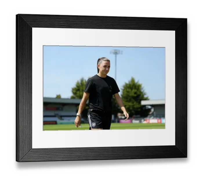 Framed Print : Arsenal Women vs Aston Villa: Katie McCabe Prepares for FA WSL Showdown at Meadow Park