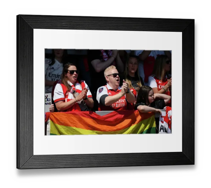 Framed Print : Sea of Arsenal Fans: Arsenal Women Take on Aston Villa in FA Women's Super League Showdown Framed Print : Sea of Arsenal Fans: Arsenal Women Take on Aston Villa in FA Women's Super League Showdown