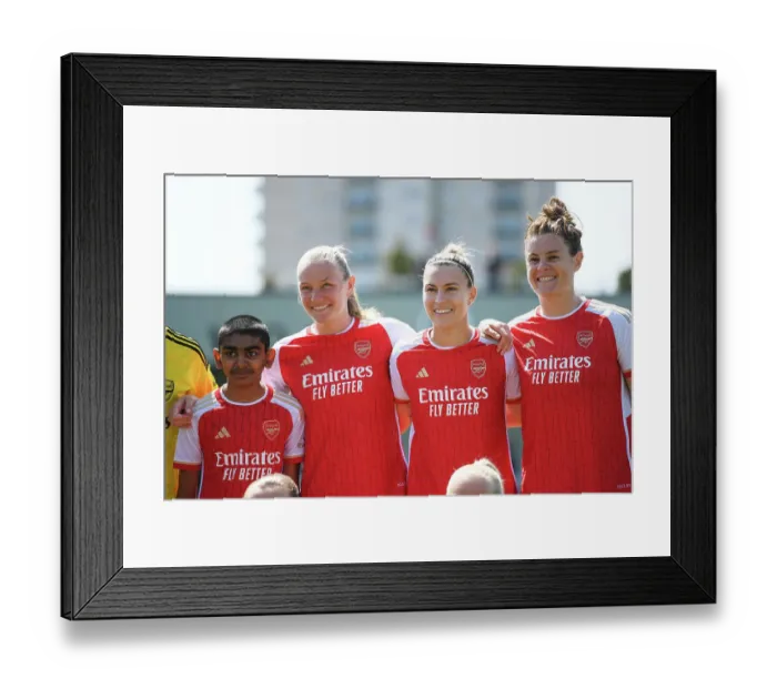 Framed Print : Arsenal Women vs Aston Villa: FA Women's Super League Showdown at Meadow Park (2022-23) - Title: Intense Rivalry in FA Women's Super League: Arsenal Women vs Aston Villa at Meadow Park (2022-23)