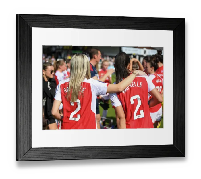 Framed Print : Arsenal Women Celebrate FA WSL Championship Win Over Aston Villa Framed Print : Arsenal Women Celebrate FA WSL Championship Win Over Aston Villa