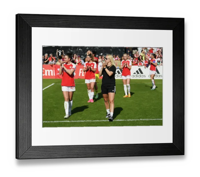 Framed Print : Arsenal Women's Historic FA Super League Victory: Beth Mead Celebrates with Adoring Fans