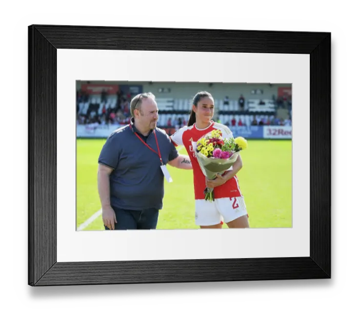Framed Print : Intense Rivalry: Arsenal Women vs. Aston Villa - FA Women's Super League Showdown at Meadow Park (2022-23): A Clash of Football Giants