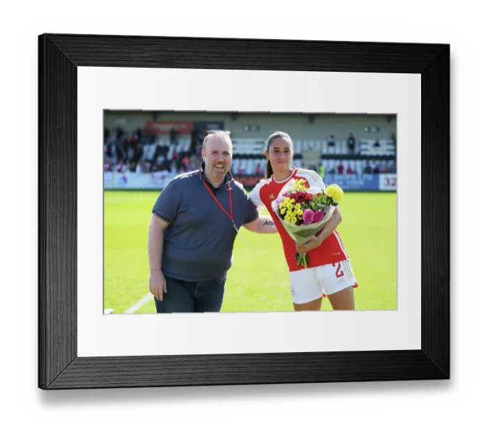 Framed Print : Intense Rivalry: Arsenal vs Aston Villa in FA Women's Super League Showdown at Meadow Park (2022-23)