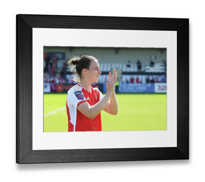 Framed Print : Arsenal Women's Triumph: Lotte Wubben-Moy Embraces Fans in Historic Victory Celebration (Arsenal Women vs. Aston Villa Women, 2022-23) Framed Print : Arsenal Women's Triumph: Lotte Wubben-Moy Embraces Fans in Historic Victory Celebration (Arsenal Women vs. Aston Villa Women, 2022-23)