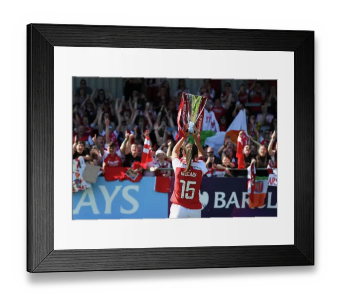 Framed Print : Arsenal Women Celebrate FA Women's Continental Cup Victory over Aston Villa Framed Print : Arsenal Women Celebrate FA Women's Continental Cup Victory over Aston Villa