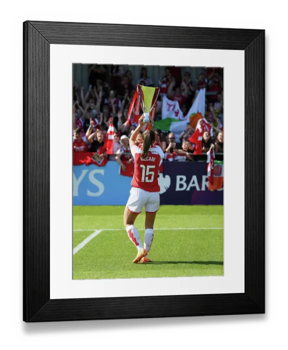 Framed Print : Arsenal Women Celebrate FA Women's Continental Cup Victory Framed Print : Arsenal Women Celebrate FA Women's Continental Cup Victory