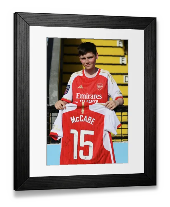 Framed Print : Intense Rivalry: Arsenal vs. Aston Villa Clash in FA Women's Super League (2022-23)