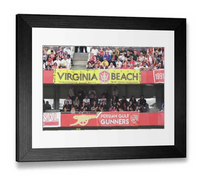 Framed Print : Arsenal Women Watch Match against Wolverhampton Wanderers at Emirates Stadium (2022-23)