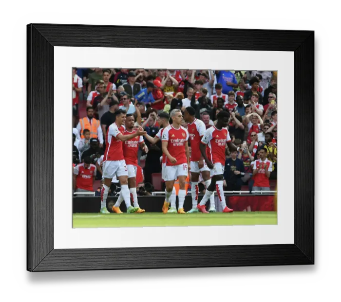 Framed Print : Xhaka's Strike: Arsenal Kickstart Victory vs. Wolverhampton Wanderers (2022-23) Framed Print : Xhaka's Strike: Arsenal Kickstart Victory vs. Wolverhampton Wanderers (2022-23)