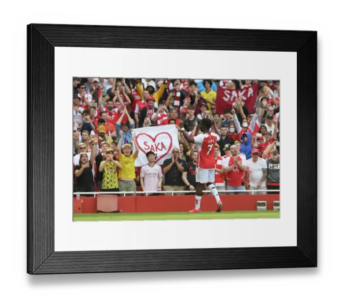 Framed Print : Arsenal's Bukayo Saka Scores Third Goal in Exciting Victory over Wolverhampton Wanderers (2022-23) Framed Print : Arsenal's Bukayo Saka Scores Third Goal in Exciting Victory over Wolverhampton Wanderers (2022-23)