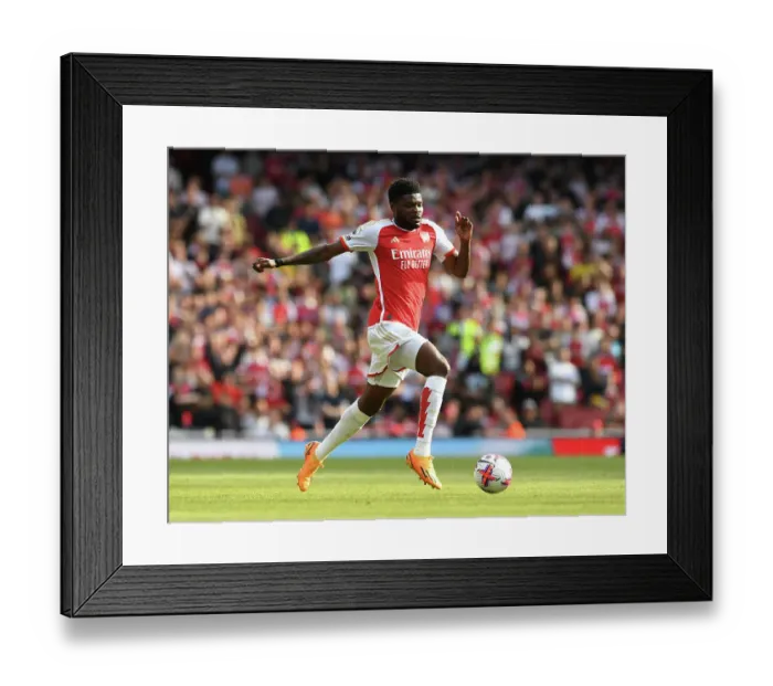 Framed Print : Thomas Partey in Action: Arsenal vs. Wolverhampton Wanderers, Premier League 2022-23