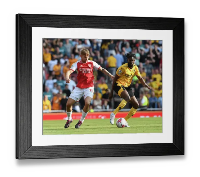 Framed Print : Intense Battle: Arsenal vs. Wolverhampton Wanderers in the Premier League (May 2023) Framed Print : Intense Battle: Arsenal vs. Wolverhampton Wanderers in the Premier League (May 2023)