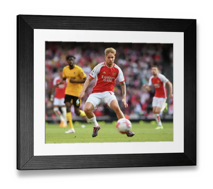 Framed Print : Emile Smith Rowe Shines: Arsenal Secures Victory Over Wolverhampton Wanderers (2022-23)