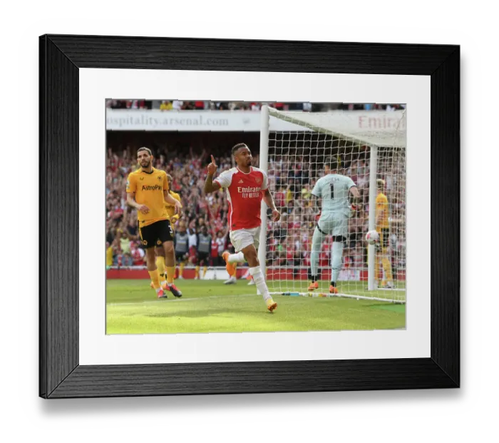Framed Print : Arsenal's Gabriel Jesus Scores Brace: Gunners Secure 4-0 Victory Over Wolverhampton Wanderers (2022-23) Framed Print : Arsenal's Gabriel Jesus Scores Brace: Gunners Secure 4-0 Victory Over Wolverhampton Wanderers (2022-23)
