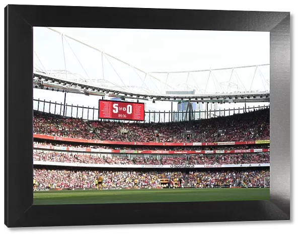 Arsenal's Emirates Stadium: Celebrating Victory over Wolverhampton Wanderers in the Premier League (2022-23)