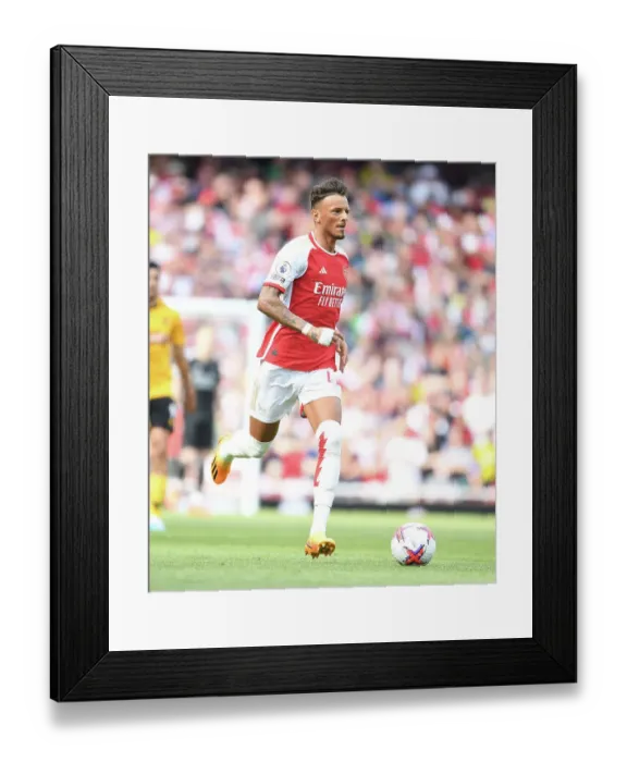 Framed Print : Arsenal's Ben White in Action: Premier League Clash Against Wolverhampton Wanderers, 2022-23 Framed Print : Arsenal's Ben White in Action: Premier League Clash Against Wolverhampton Wanderers, 2022-23