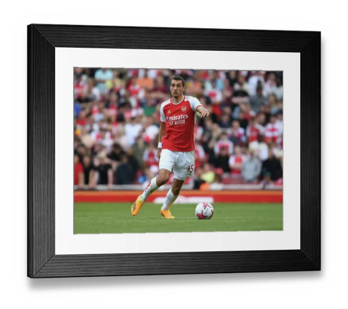 Framed Print : Arsenal's Jakub Kiwior Faces Off Against Wolverhampton Wanderers in Intense 2022-23 Premier League Clash
