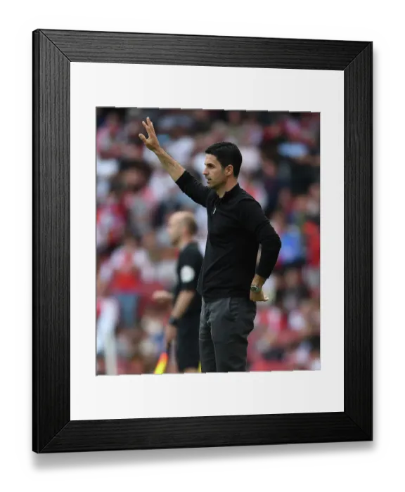 Framed Print : Mikel Arteta Leads Arsenal Against Wolverhampton Wanderers in Premier League Showdown (2022-23)