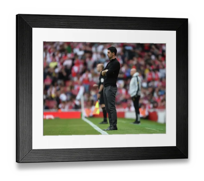 Framed Print : Mikel Arteta's Arsenal Face Wolverhampton Wanderers in Premier League Showdown (2022-23)
