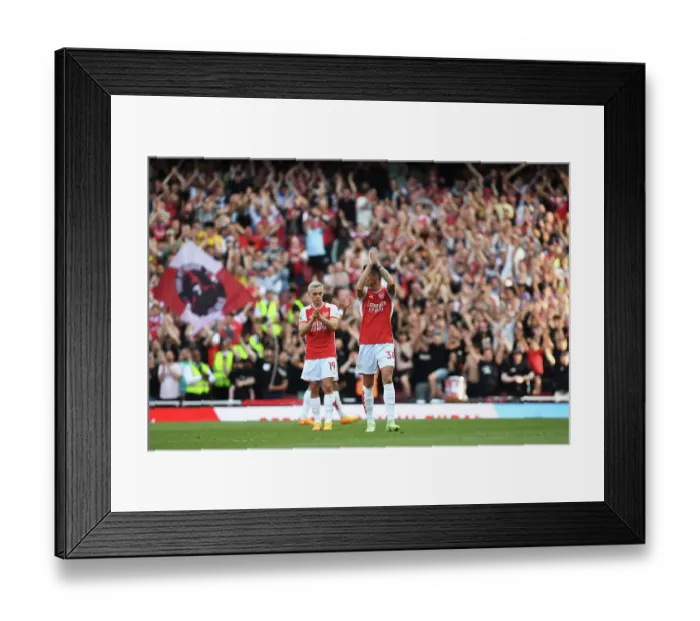 Framed Print : Arsenal's Granit Xhaka Bids Farewell to Fans Amidst Emotional Arsenal v Wolverhampton Wanderers Match (2022-23)