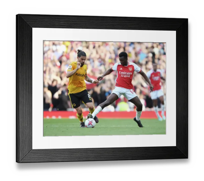 Framed Print : Arsenal vs. Wolverhampton Wanderers: Nketiah vs. Neves - Premier League Showdown (2022-23) Framed Print : Arsenal vs. Wolverhampton Wanderers: Nketiah vs. Neves - Premier League Showdown (2022-23)