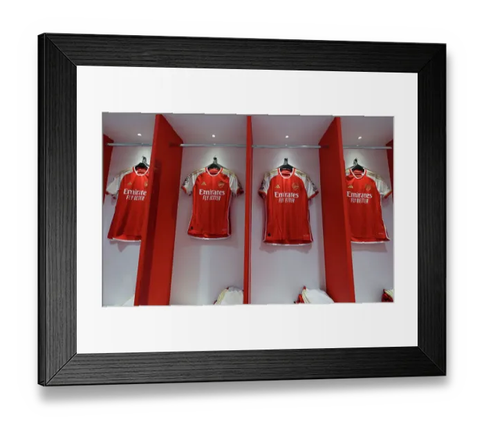 Framed Print : Arsenal Dressing Room: Pre-Match Preparation vs. Wolverhampton Wanderers (2022-23) Framed Print : Arsenal Dressing Room: Pre-Match Preparation vs. Wolverhampton Wanderers (2022-23)