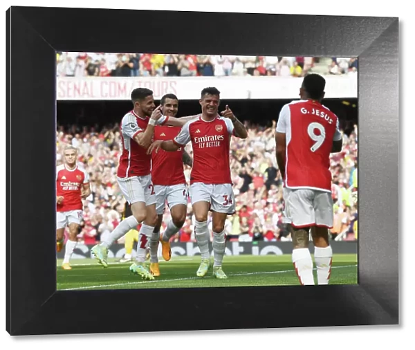 Arsenal's Xhaka Scores First Goal in Arsenal-Wolverhampton Victory, 2022-23 Premier League