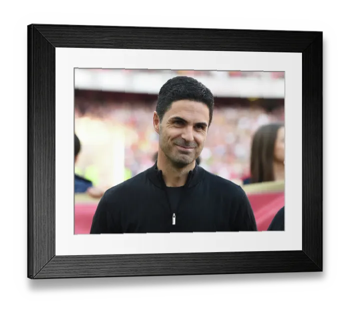 Framed Print : Mikel Arteta's Triumph: Arsenal's Victory Over Wolverhampton Wanderers in the 2022-23 Premier League