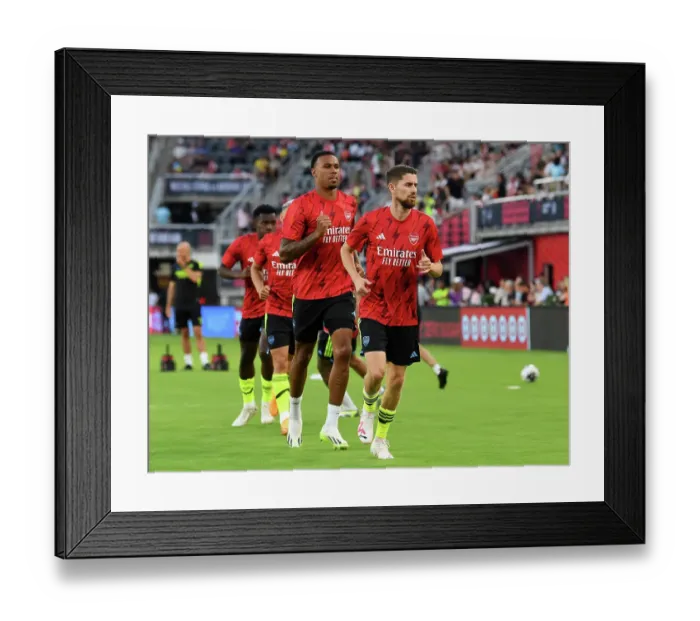 Framed Print : Arsenal FC vs MLS All-Stars: Jorginho Warming Up at the 2023 MLS All-Star Game