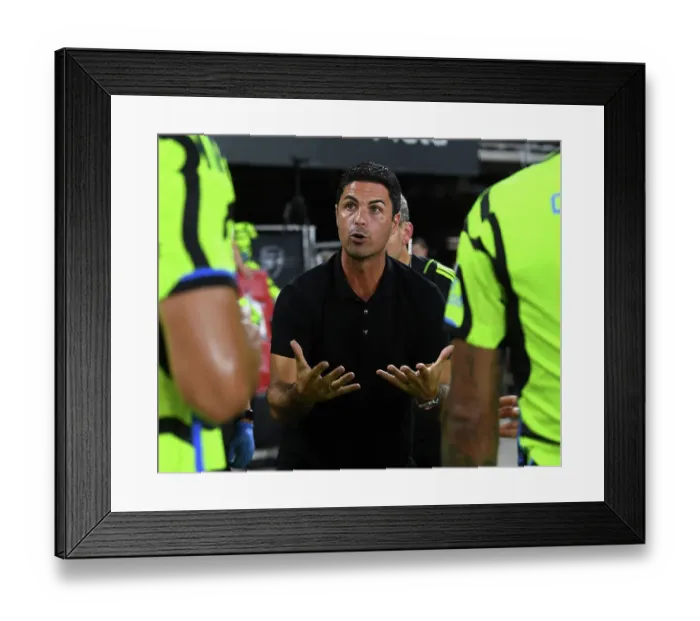 Framed Print : Mikel Arteta at the 2023 MLS All-Star Game: Arsenal FC Manager Faces Off Against Top MLS Talent