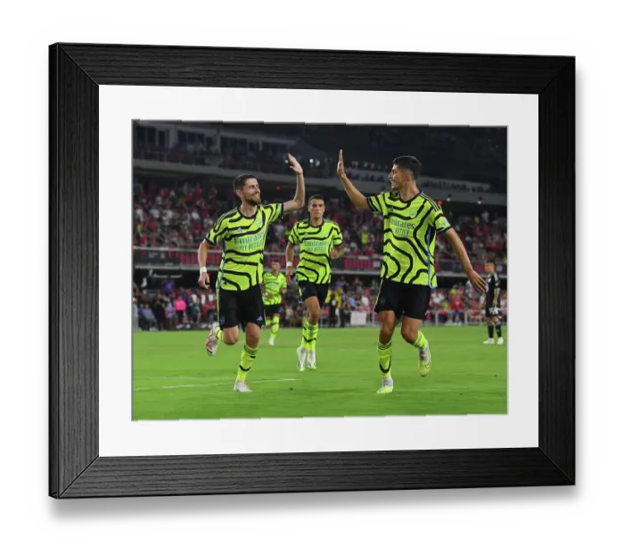Framed Print : Arsenal FC Claims MLS All-Star Game Title: Jorginho and Havertz Star in Historic Victory
