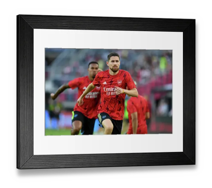 Framed Print : Jorginho Gears Up: Arsenal FC vs MLS All-Stars, 2023