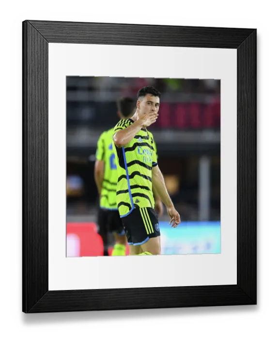 Framed Print : Arsenal FC's Gabriel Martinelli Scores Historic Four-Goal Haul in 2023 MLS All-Star Game