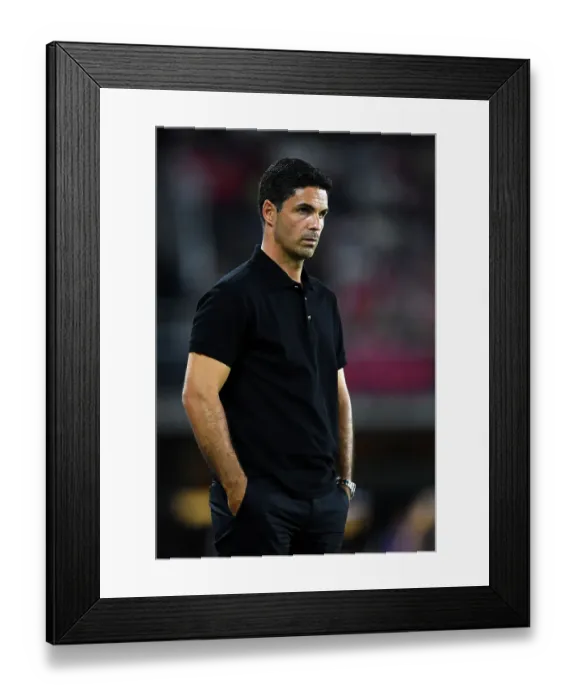 Framed Print : Mikel Arteta at the 2023 MLS All-Star Game: Arsenal FC vs MLS All-Stars