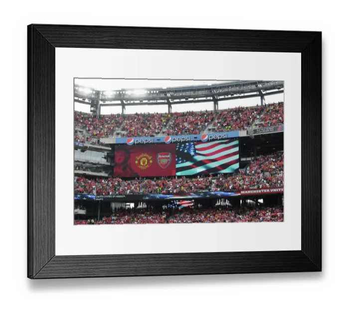 Framed Print : Arsenal vs Manchester United: Pre-Season Clash at MetLife Stadium, 2023