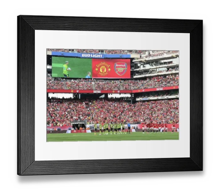 Framed Print : Arsenal vs Manchester United: Penalty Showdown - Pre-Season 2023-24